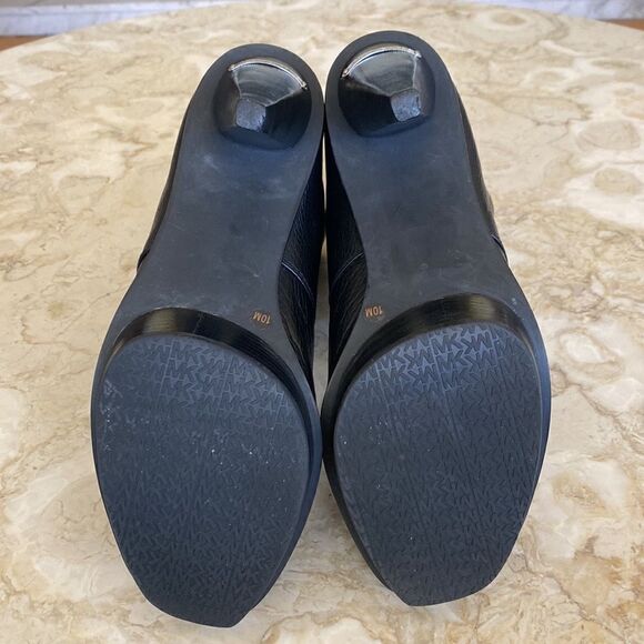 Michael Michael Kors St. Marks Peep Toe Platform Slouch Ankle Leather Boots - Picture 8 of 8